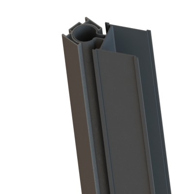 2.10m Adjustable Angle Fence Corner Post - Black